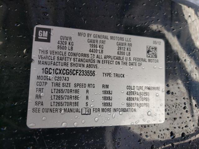 Foto 10 de la subasta – 2012 CHEVROLET SILVERADO con VIN 1GC1CXCG6CF233556