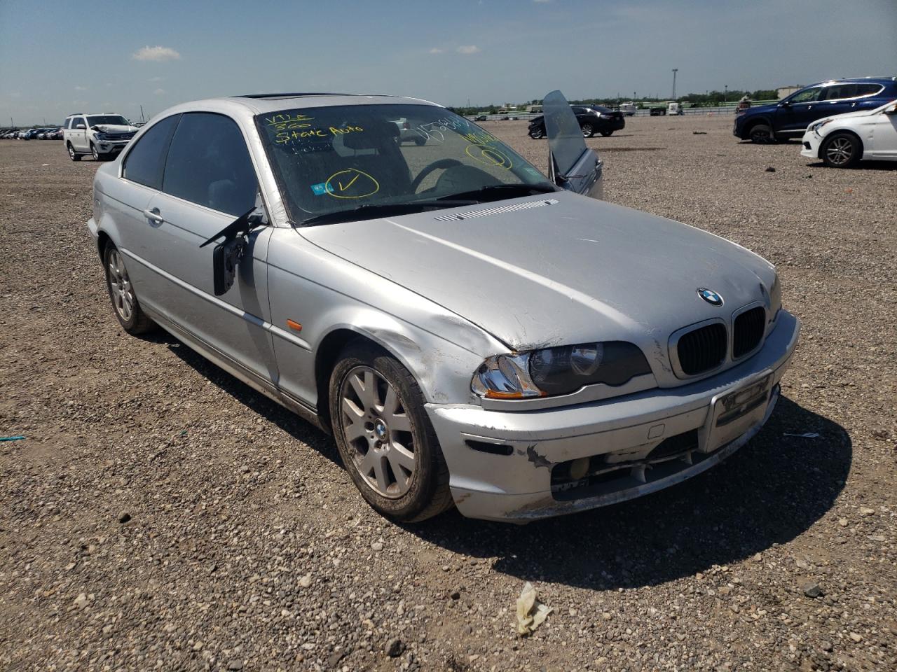 BMW 323 CI 2000 with VIN WBABM3340YJN85162 - Photo from auction