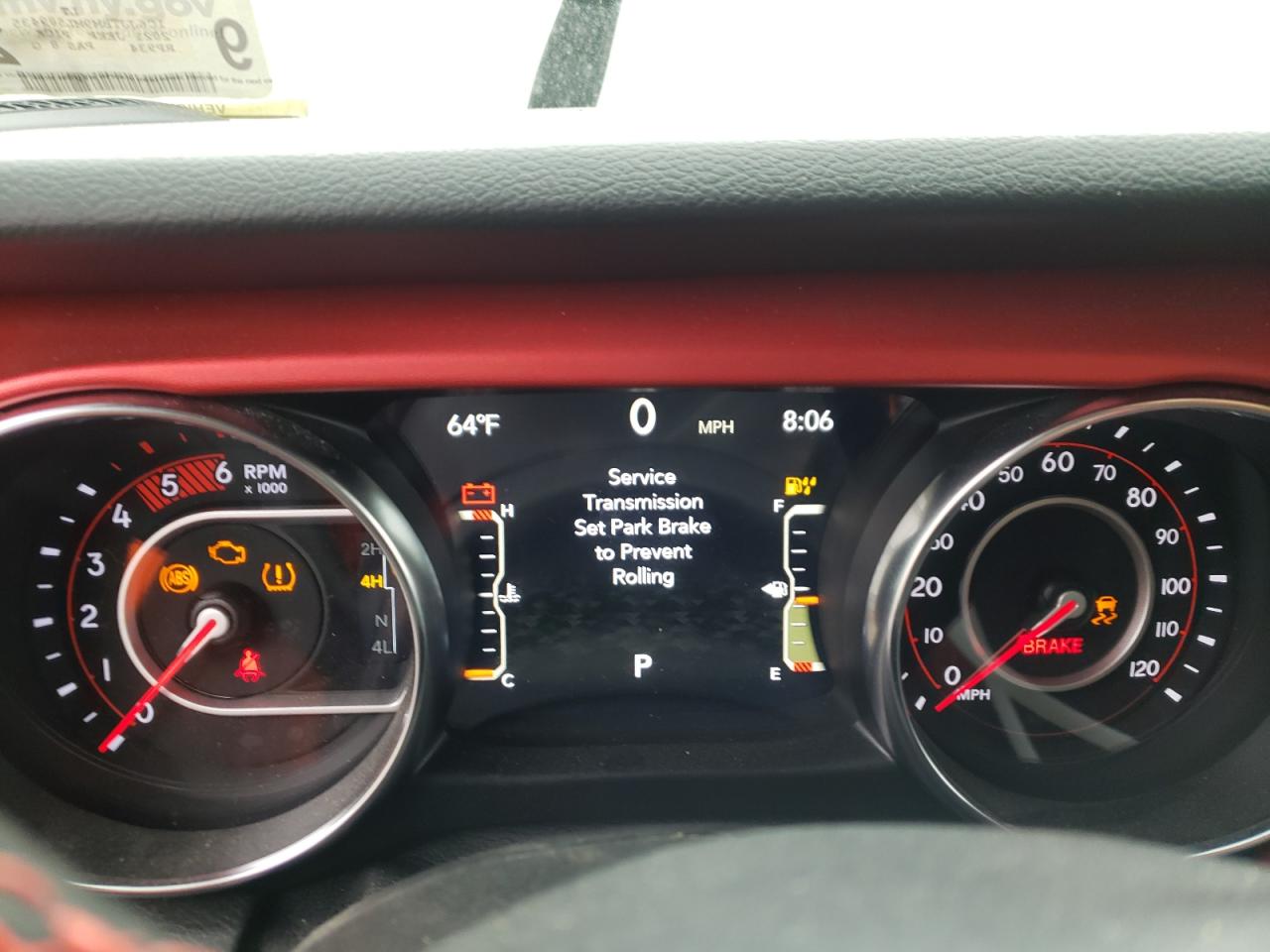 Photo 8 from auction – 2021 JEEP GLADIATOR with VIN 1C6JJTBM9ML589435