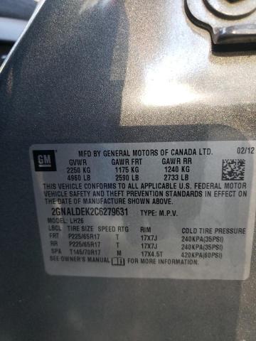 Photo 10 from auction – 2012 CHEVROLET EQUINOX LT with VIN 2GNALDEK2C6279631
