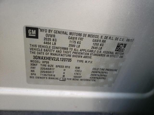 Photo 10 from auction – 2018 CHEVROLET EQUINOX LS with VIN 3GNAXHEV2JL120705