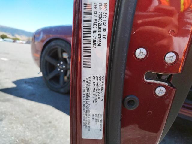 Photo 10 from auction – 2020 DODGE CHALLENGER with VIN 2C3CDZL98LH209524