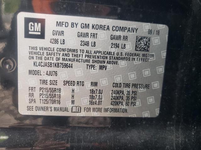 Photo 10 from auction – 2019 BUICK ENCORE PRE with VIN KL4CJASB1KB759644
