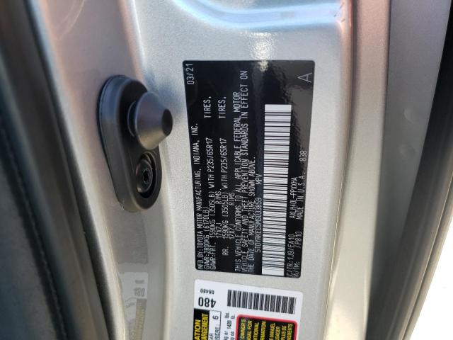 Photo 10 from auction – 2021 TOYOTA SIENNA XLE with VIN 5TDYRKEC5MS033859