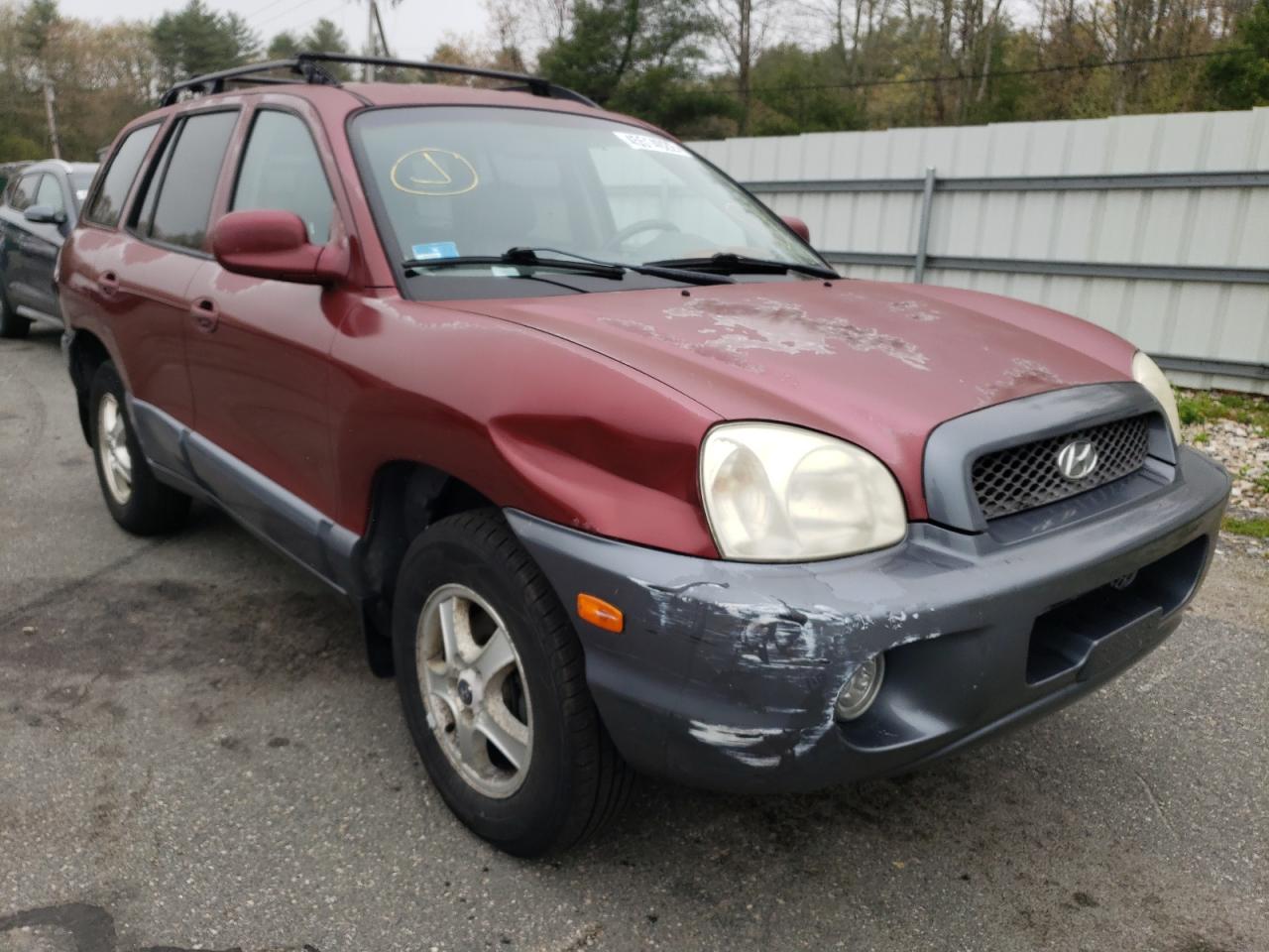 HYUNDAI SANTA FE G 2002 with VIN KM8SC73D02U332874 - Photo from auction