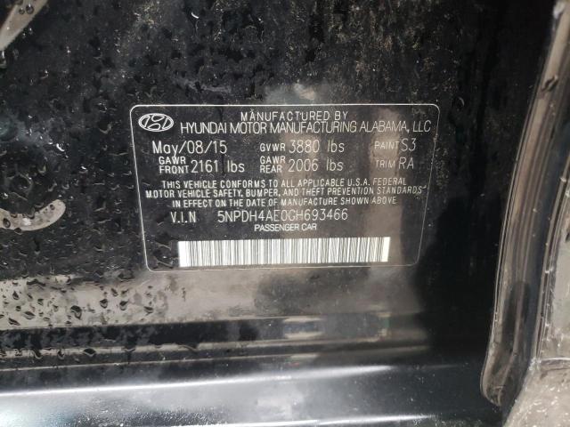 Photo 10 from auction – 2016 HYUNDAI ELANTRA with VIN 5NPDH4AE0GH693466