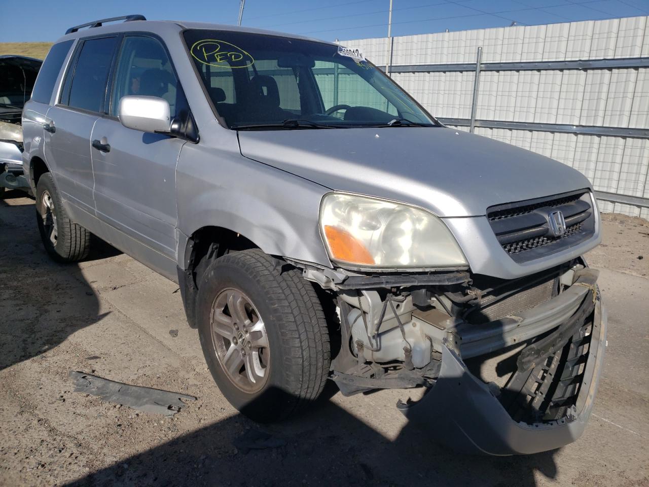 HONDA PILOT EX 2005 with VIN 2HKYF18405H513046 - Photo from auction