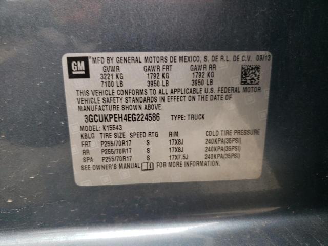 Photo 10 from auction – 2014 CHEVROLET SILVERADO with VIN 3GCUKPEH4EG224586