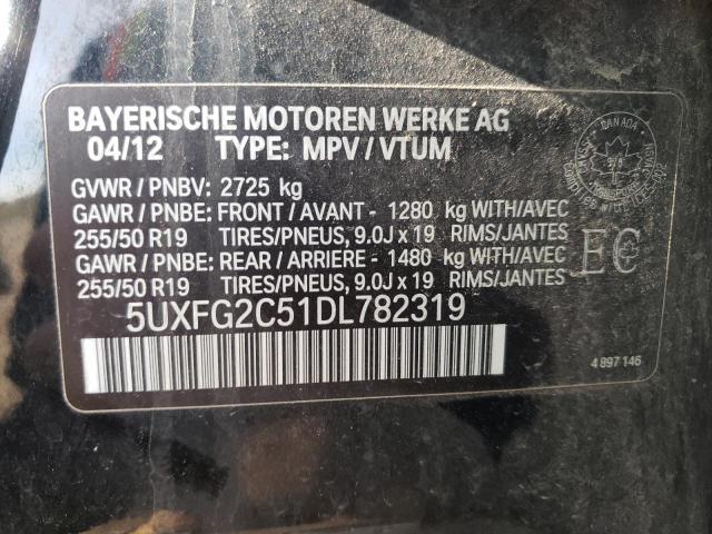 Photo 10 from auction – 2013 BMW X6 XDRIVE3 with VIN 5UXFG2C51DL782319