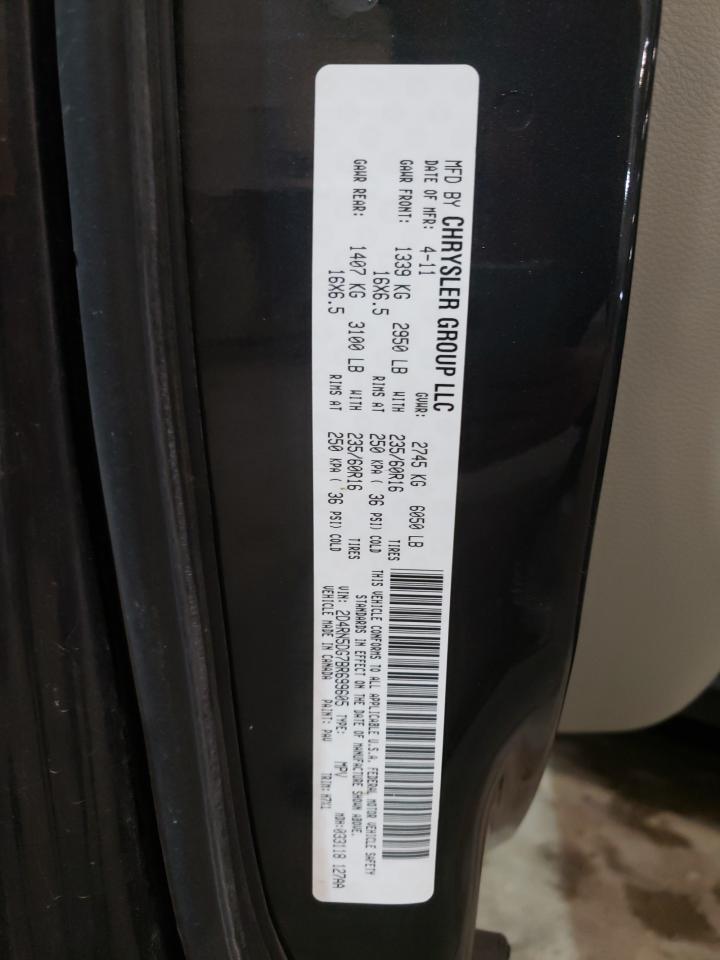Photo 10 from auction – 2011 DODGE GRAND CARA with VIN 2D4RN5DG7BR699605