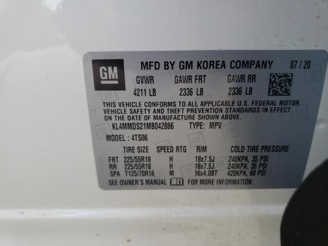 Photo 10 from auction – 2021 BUICK ENCORE GX with VIN KL4MMDS21MB042886