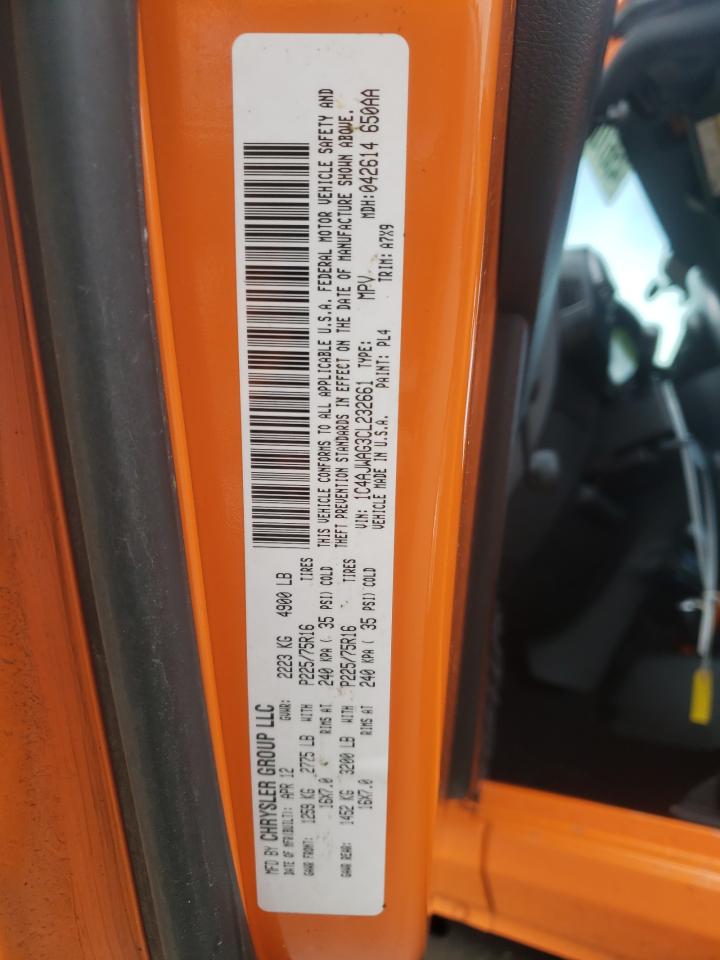 Photo 10 from auction – 2012 JEEP WRANGLER S with VIN 1C4AJWAG3CL232661