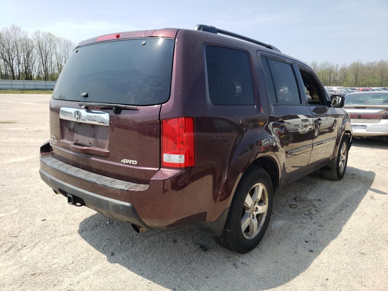 Photo 4 from auction – 2010 HONDA PILOT EXL with VIN 5FNYF4H62AB039791