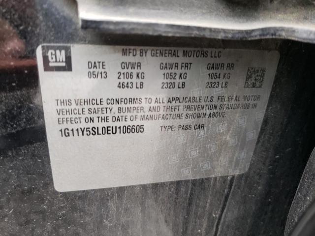 Photo 10 from auction – 2014 CHEVROLET IMPALA LS with VIN 1G11Y5SL0EU106605