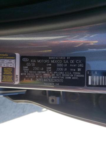 Photo 10 from auction – 2018 KIA FORTE LX with VIN 3KPFL4A79JE240970
