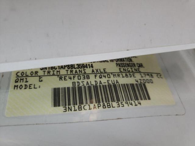 Photo 10 from auction – 2011 NISSAN VERSA S with VIN 3N1BC1AP8BL359414