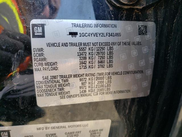 Photo 10 from auction – 2020 CHEVROLET SILVERADO with VIN 1GC4YVEY2LF341469