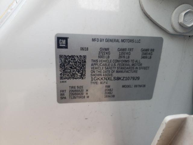 Photo 10 from auction – 2019 GMC ACADIA DEN with VIN 1GKKNXLS8KZ107929