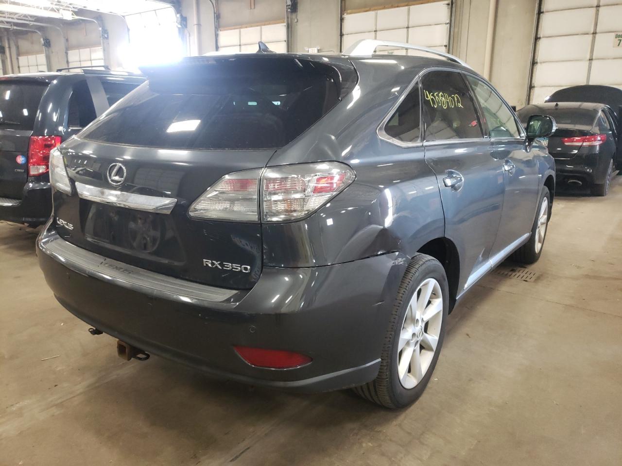 Photo 4 from auction – 2010 LEXUS RX 350 with VIN 2T2BK1BA0AC016829