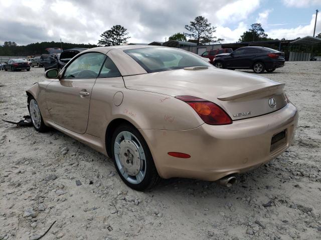 Photo 3 from auction – 2003 LEXUS SC 430 with VIN JTHFN48YX30038609