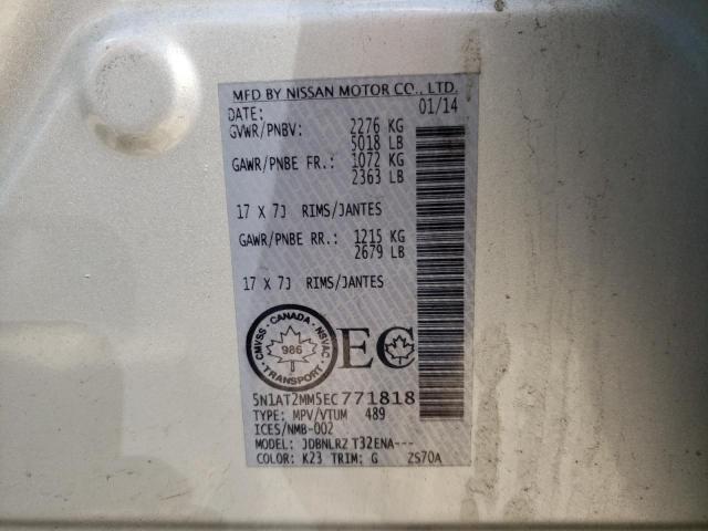 Photo 10 from auction – 2014 NISSAN ROGUE S with VIN 5N1AT2MM5EC771818