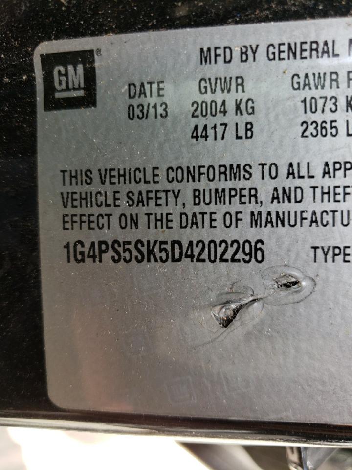 Photo 10 from auction – 2013 BUICK VERANO with VIN 1G4PS5SK5D4202296