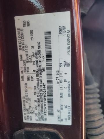 Photo 10 from auction – 2015 FORD F150 SUPER with VIN 1FTEW1EP5FKD21447