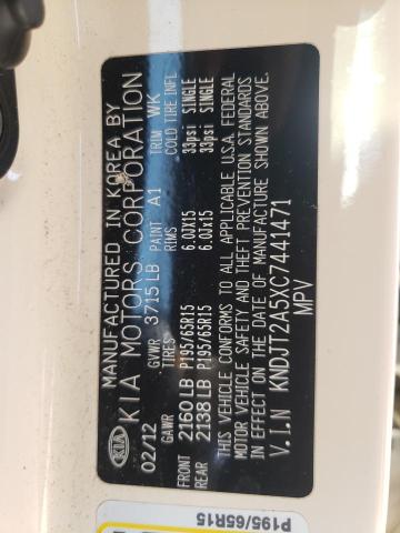 Photo 10 from auction – 2012 KIA SOUL with VIN KNDJT2A5XC7441471