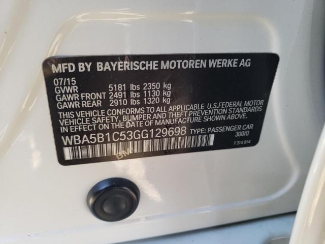 Photo 10 from auction – 2016 BMW 535 I with VIN WBA5B1C53GG129698