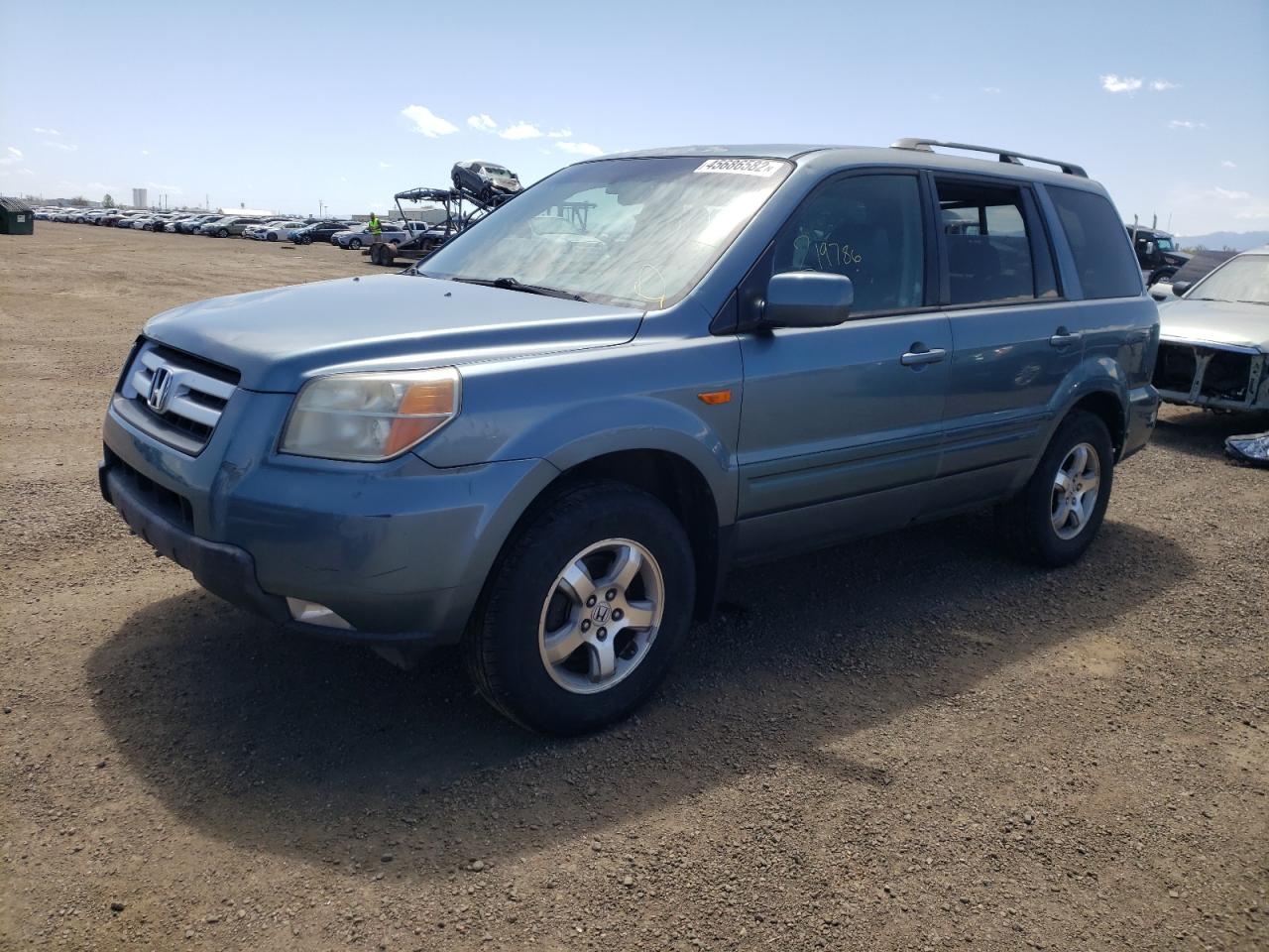Фото 2 с аукциона – 2007 HONDA PILOT EXL с VIN 5FNYF28587B046247
