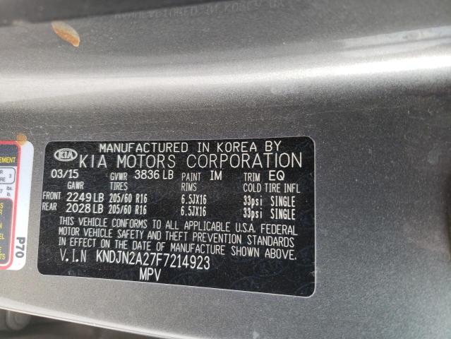 Photo 10 from auction – 2015 KIA SOUL with VIN KNDJN2A27F7214923