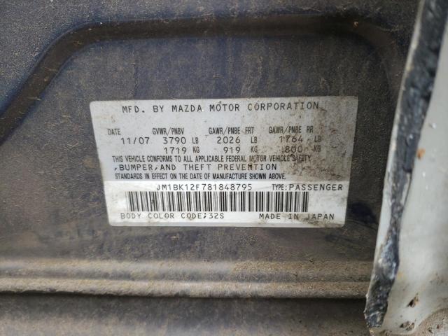 Photo 10 from auction – 2008 MAZDA 3 I with VIN JM1BK12F781848795