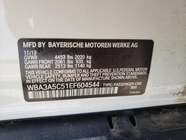 Photo 10 from auction – 2014 BMW 328 I with VIN WBA3A5C51EF604544