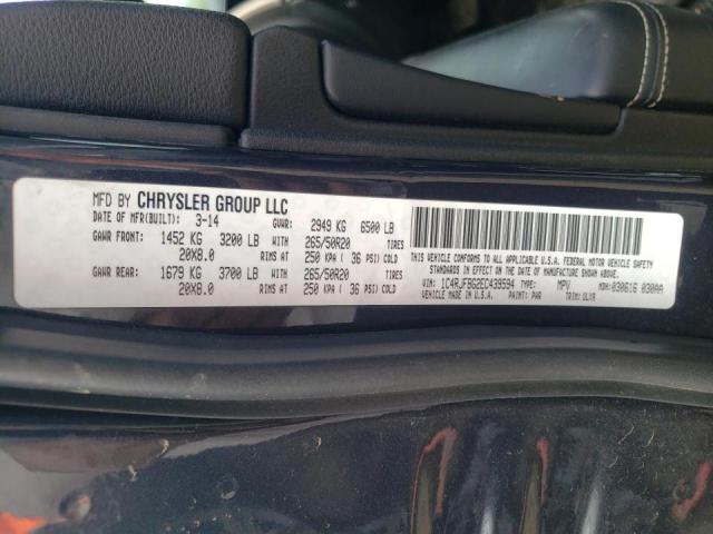 Photo 10 from auction – 2014 JEEP GRAND CHER with VIN 1C4RJFBG2EC439594