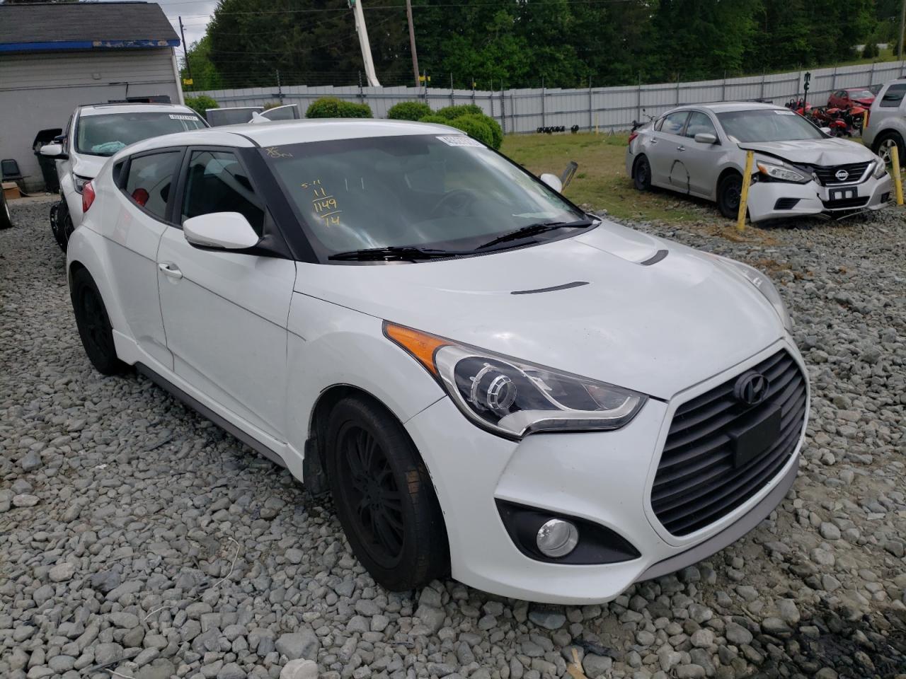 HYUNDAI VELOSTER T 2014 with VIN KMHTC6AE4EU182816 - Photo from auction