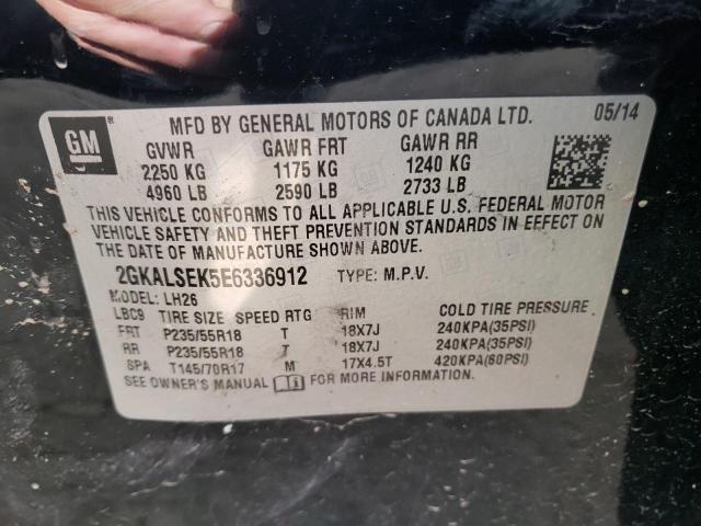 Photo 10 from auction – 2014 GMC TERRAIN SL with VIN 2GKALSEK5E6336912