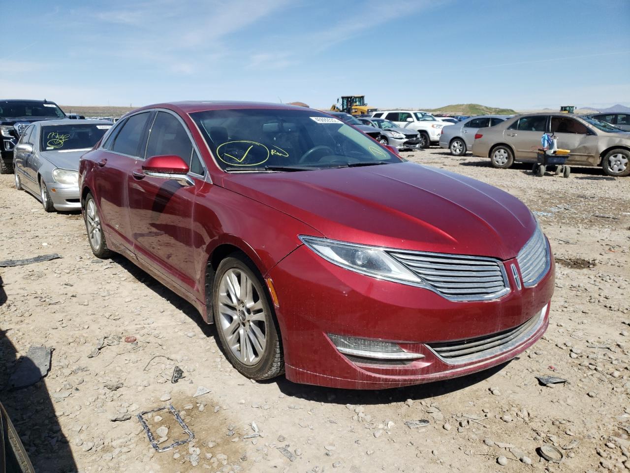 LINCOLN MKZ 2014 with VIN 3LN6L2GK2ER828087 - Photo from auction
