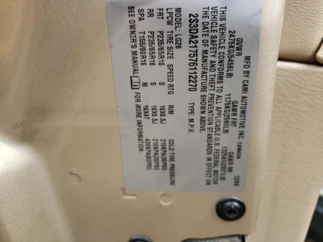 Photo 10 from auction – 2007 SUZUKI XL7 with VIN 2S3DA217576112270
