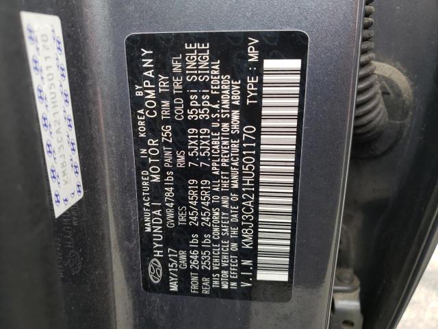 Photo 10 from auction – 2017 HYUNDAI TUCSON LIM with VIN KM8J3CA21HU501170