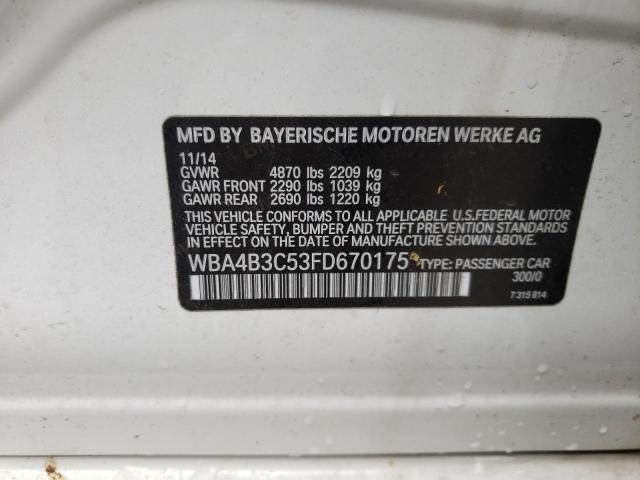 Photo 10 from auction – 2015 BMW 435 XI GRA with VIN WBA4B3C53FD670175