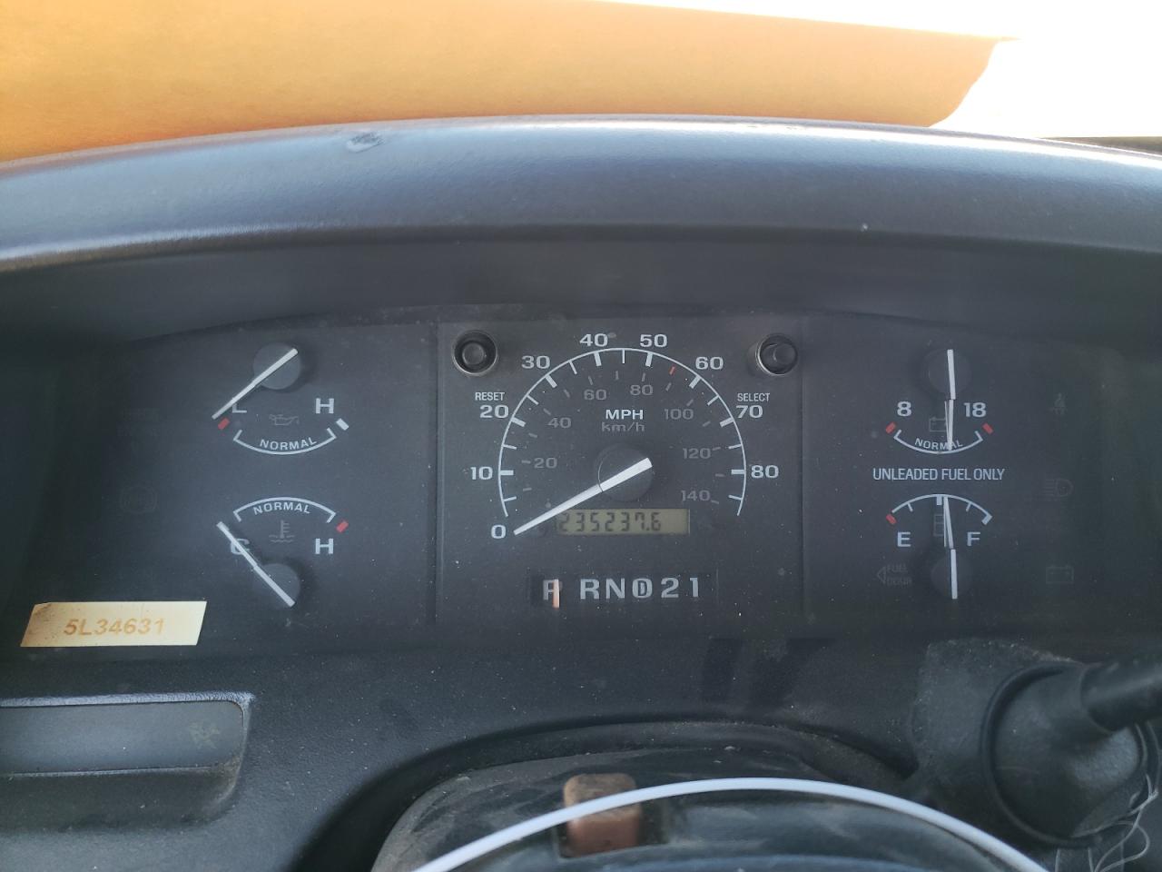Photo 8 from auction – 1995 FORD F150 with VIN 1FTEF15H5SLA02398