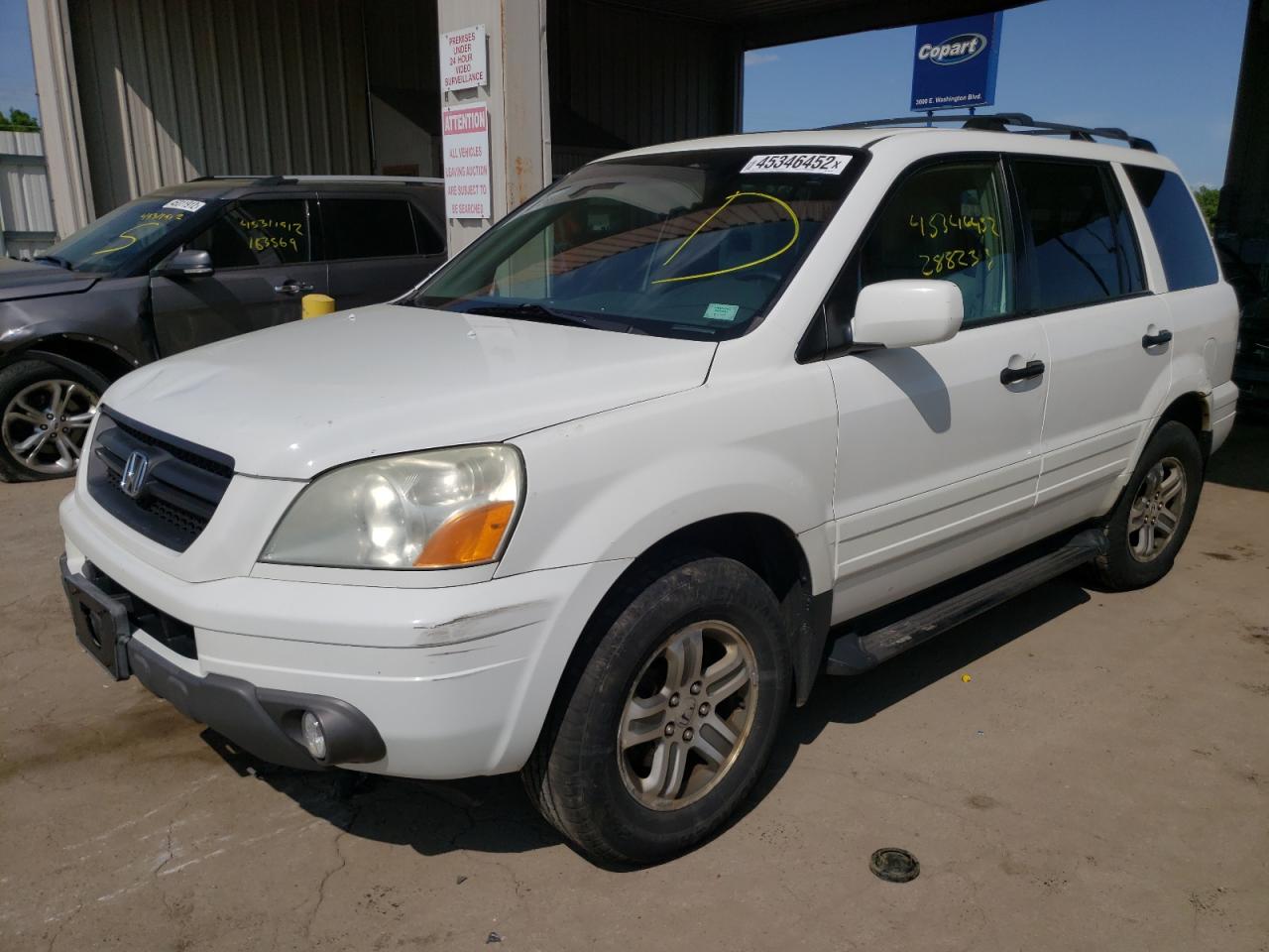 Photo 2 from auction – 2003 HONDA PILOT EXL with VIN 2HKYF187X3H528371