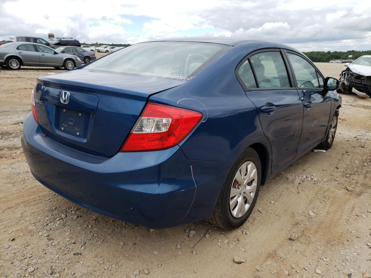 Photo 4 from auction – 2012 HONDA CIVIC LX with VIN 2HGFB2F51CH562087
