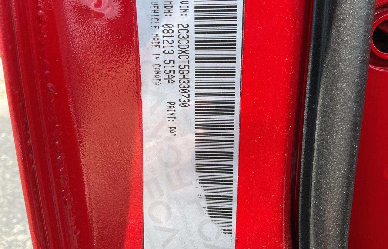 Photo 10 from auction – 2016 DODGE CHARGER R/ with VIN 2C3CDXCT5GH330730