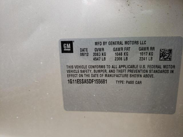 Photo 10 from auction – 2013 CHEVROLET MALIBU 2LT with VIN 1G11E5SA5DF155681