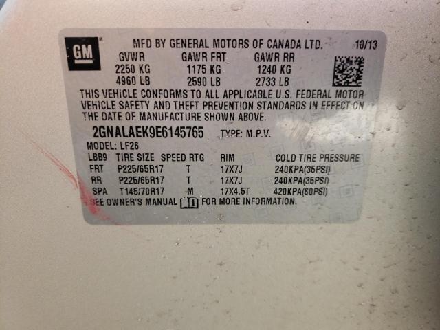 Photo 10 from auction – 2014 CHEVROLET EQUINOX LS with VIN 2GNALAEK9E6145765