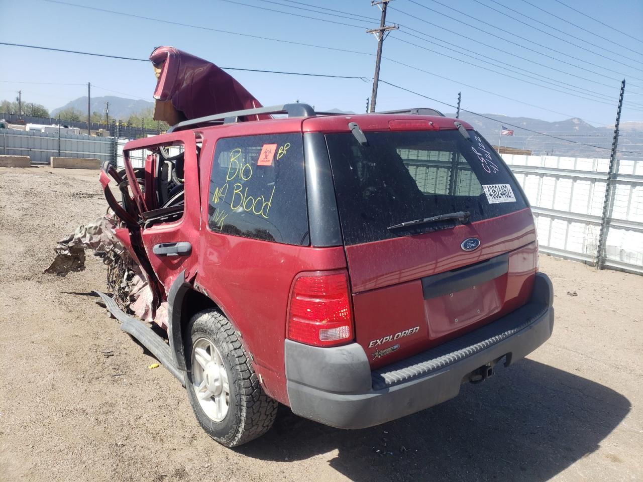 Photo 3 from auction – 2003 FORD EXPLORER X with VIN 1FMZU72K13ZA20210
