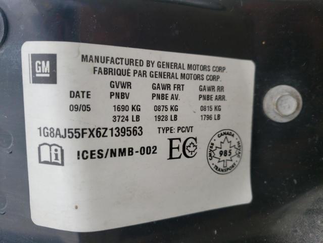 Photo 10 from auction – 2006 SATURN ION LEVEL with VIN 1G8AJ55FX6Z139563