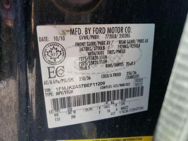 Photo 10 from auction – 2011 FORD EXPEDITION with VIN 1FMJK2A57BEF11209