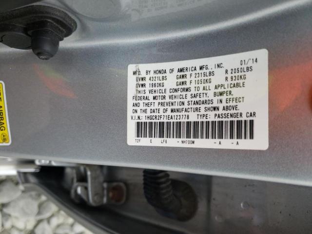 Photo 10 from auction – 2014 HONDA ACCORD EX with VIN 1HGCR2F71EA123778